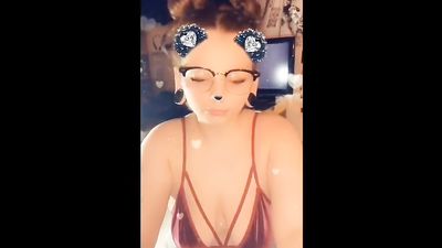 POV Slutty Nerd Takes a Fat Dab, and Swallows my Load. [SNAPCHAT]