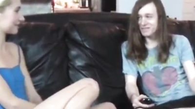 skinny guy with massive cock fucks his innocent roommate