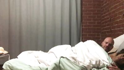 Sia and Big Sexy in Bed - Side View