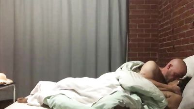 Sia and Big Sexy in Bed - Side View