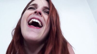 Redhead teen babe enjoys sex filmed in a very close dick in pussy meat shots