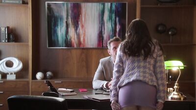 Pale skinned teen fucks with a bearded daddy in suit