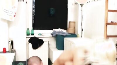 Busty blonde swallows that cock and gets fucked in the bootyhole
