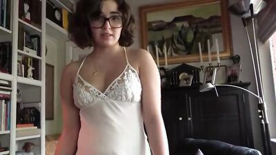 Cameraman squeezes girl's tits while fucking her in POV-style video