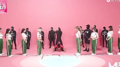 Pretty brunette is enjoying a new game while getting gangbang fucked harder than ever before
