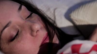 Sweet girl is licked and fucked by a big-dicked stepbrother