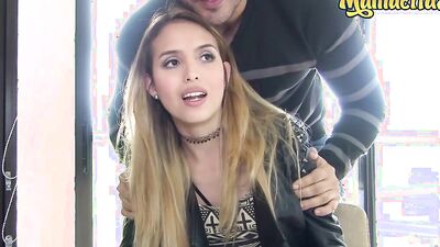 Amateur cutie sucks a dick and gets fucked on the camera