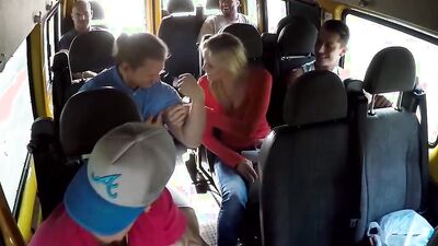 Naughty blonde cougar is being dicked-down in the buss