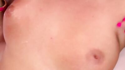 Busty blonde takes a hard cock between tits and gets shagged