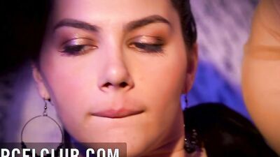 Valentina Nappi is licked and fucked by two horny guys in this 3some