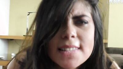 Depraved Latina Carmen Lara sucks a dick and rides it in HC video
