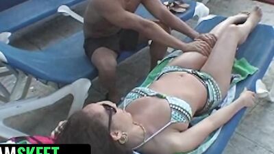 Juicy girl blows her partner and gets shagged to the balls