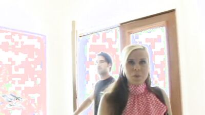 Blonde girl Rachel Solari is spanked and fucked to the balls