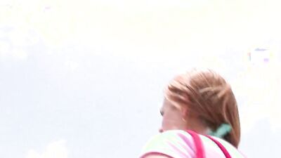 Busty MILF plays with her natural tits and gets a hard cock