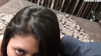 Cute Latina chick is fucked in the ass at the porn casting