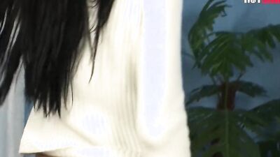 Depraved brunette Sunny Green is fucked by two guys in this 3some
