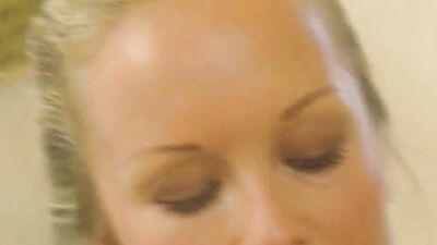 Lustful blonde sucks and rides hard cock in classic video