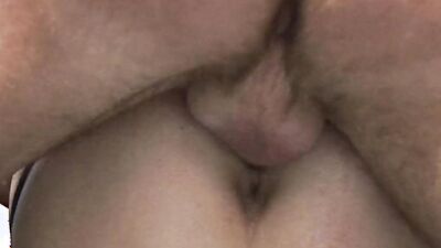 Blond in black underwear gets her pussy destroyed with big dick