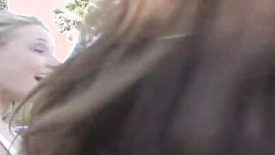 Tiffany Brookes and her GF sharing sex toy in classic video