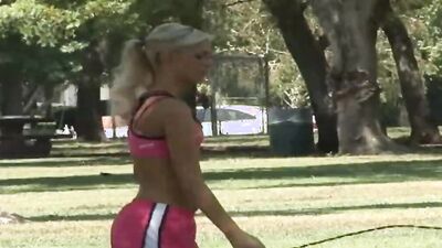 Two extremely hot blonde lesbians are doing each other's pussy
