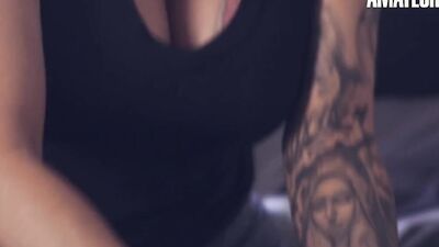 Blonde amateur doll is getting shagged hard on the bed