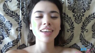 Asia Rivera sucks that huge shaft in this POV video