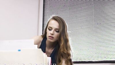 Jillian Janson is having anal sex with Donnie Rock in the office
