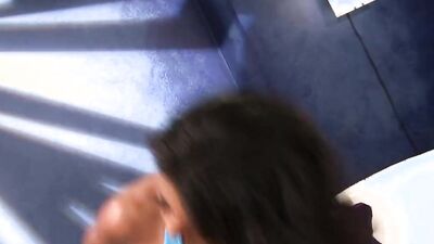Monica Foster is banging Joey Brass in this interracial video
