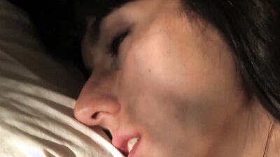 Brunette babe with hairy pussy is having a perfect morning routine