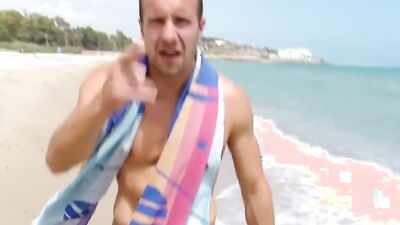 Stunning petite babe wants to be fucked on the beach