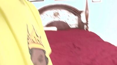 Brunette nympho gets amazed by the size of this BBC