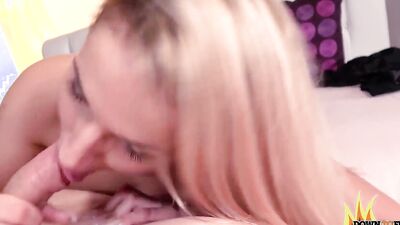 Blonde bombshell Jolee Love adores the reverse cowgirl sex pose