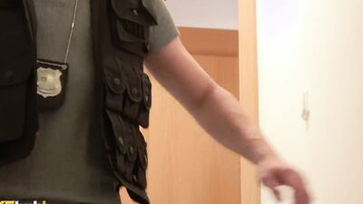 Lily is a freaky teen who gets banged by fake cop