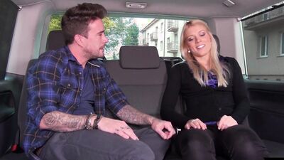 Decent blonde is willing to have sex in the back of a van
