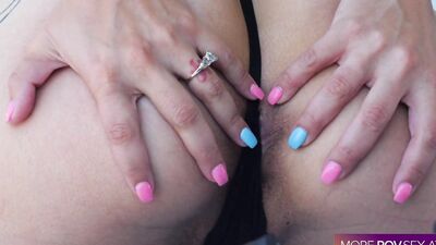 Cute girl with huge butt is getting shagged in this POV video