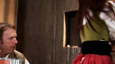 Overwhelming black babe is getting dicked by a white stallion