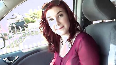 Cute redhead with pierced nose gets her wet cherry creampied