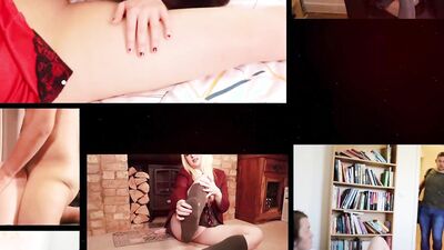 Slutty British redhead chick is jerking off that small vibrator