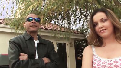 Cute amateur teen Emma sucks and fucks Ramon's huge cock
