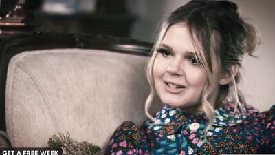 Cute blonde gets rammed by a guy with huge dick