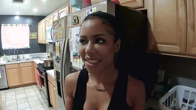 Hot Ebony doll Kira Noir is procreating with Shawn Alff