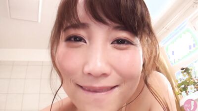 Horny Asian housewife with hairy pussy is procreating in the bathroom