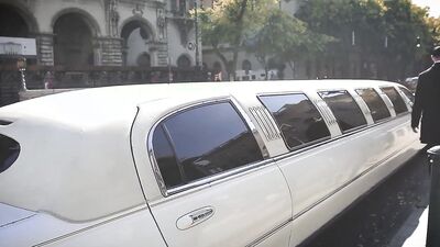 Kayla Green and Angelina Brill are getting banged by a horny driver