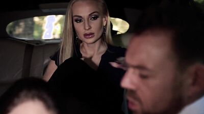 Kayla Green and Angelina Brill are getting banged by a horny driver