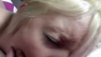 Flashy Bella Blond can't take enough of that big sausage