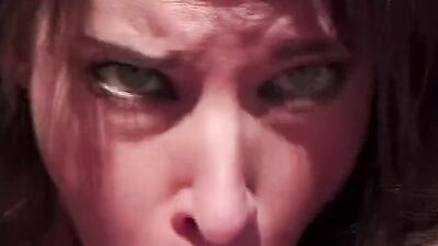Curvy slut with beautiful eyes is getting pounded by the pool
