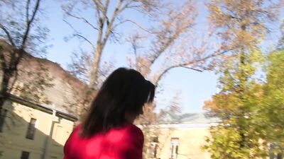 Big tits Russian babe is getting bonked by a horny dude