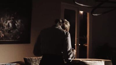 Jane Wilde, Mick Blue & Lily Larimar shag in a raw 3some