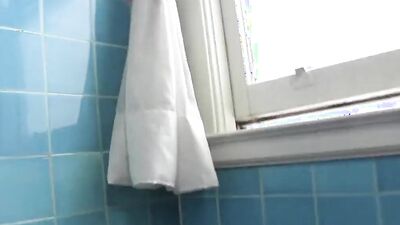Big-boobed babes are having hot lesbian fun in the toilet
