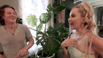 Classy blonde Aaliyah Love in hardcore action with her horny man